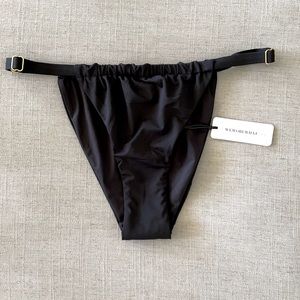 WeWoreWhat - XS Ruched Bottom. Black. New w/ tags!